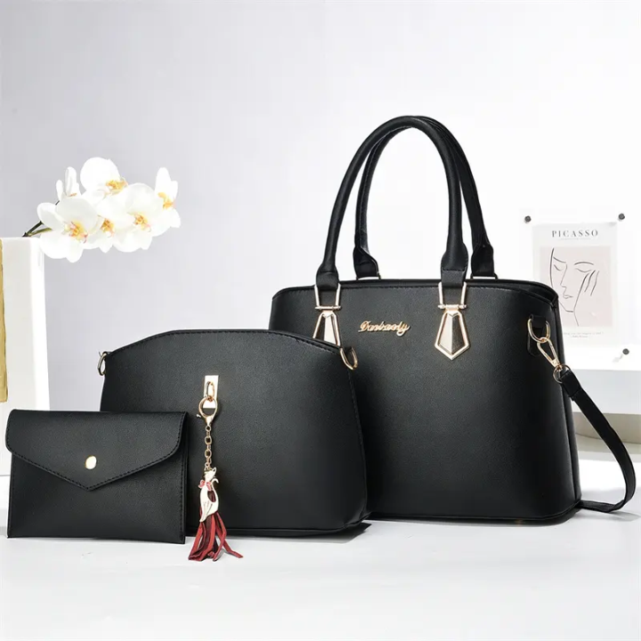 ☝️Join our community 🫵 3PC Leather Handbag set🔥💼💫